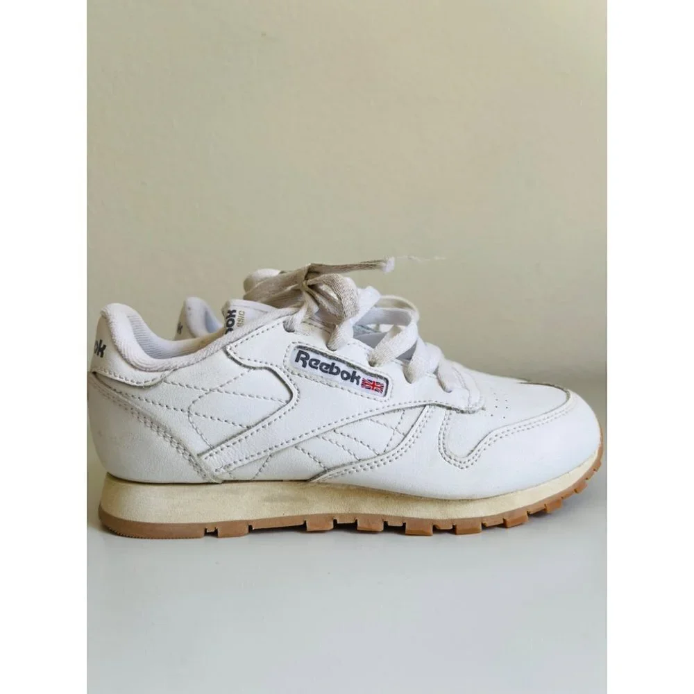 Reebok All White Kids Sneakers - Big boy Sz 1